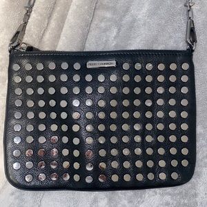 Rebecca Minkoff Black Crossbody w Gunmetal Studs